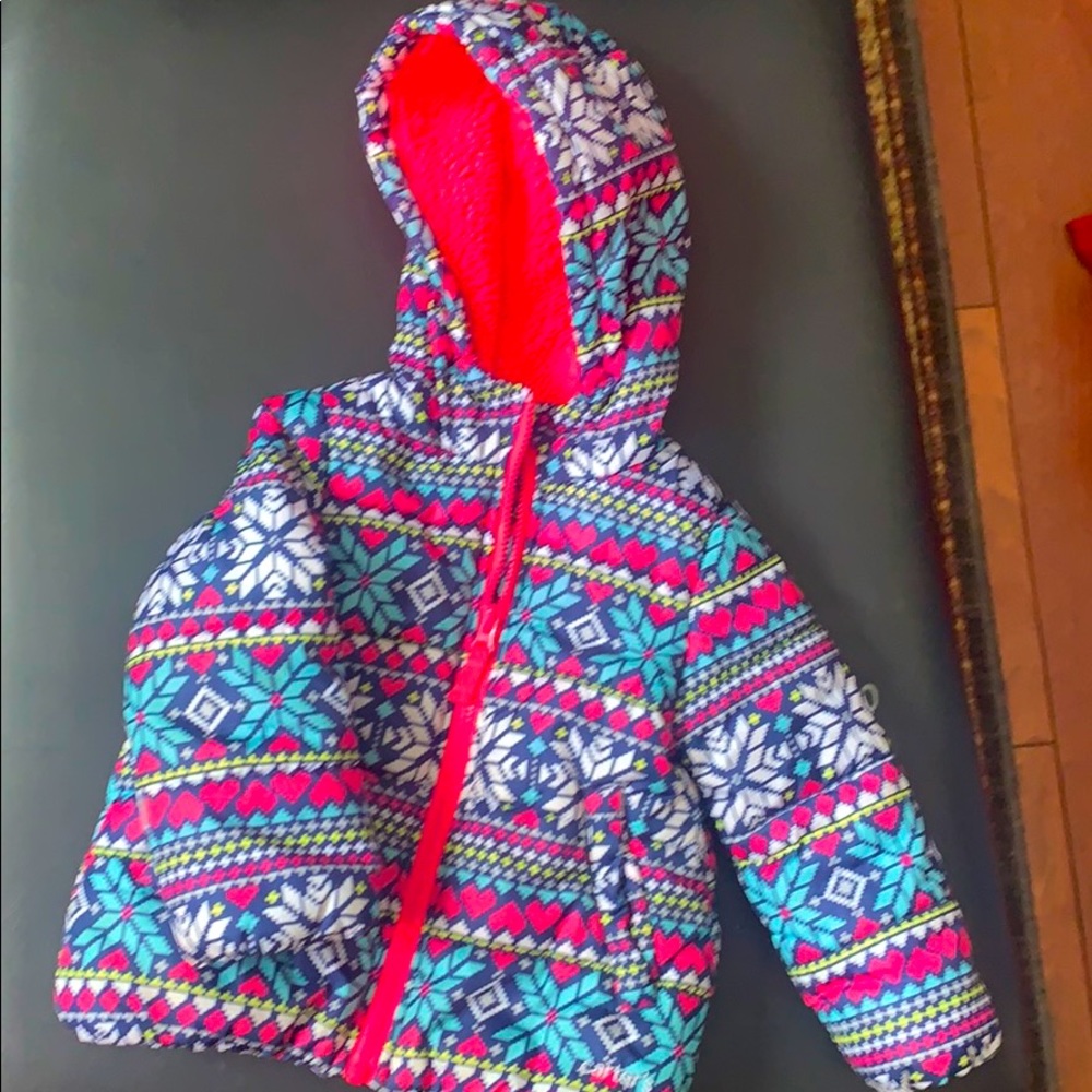 Carter’s fleece lined puffer coat